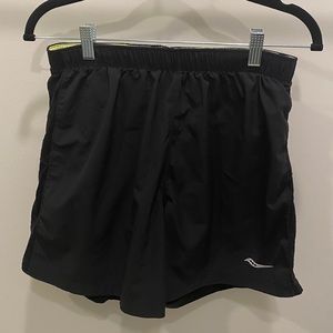 Saucony Black DryRun Running Shorts